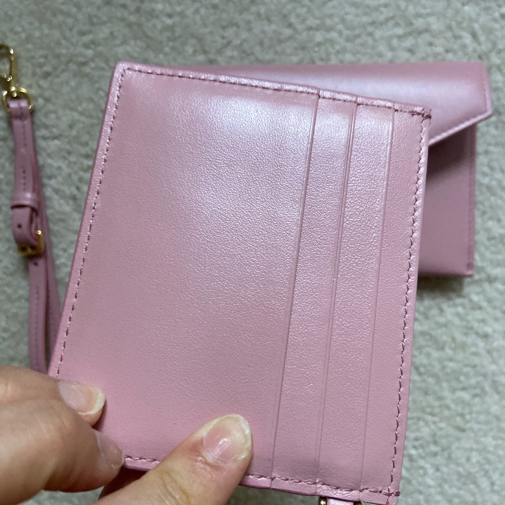Miu Miu pink wristlet+ card case set - Picture 13 of 17